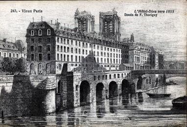 Mudflood and Staged Archeological Sites in Paris